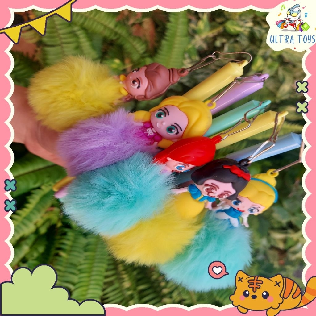 

[ULTRATOYS] 5PC PULPEN GANTUNG PRINCESS POMPOM