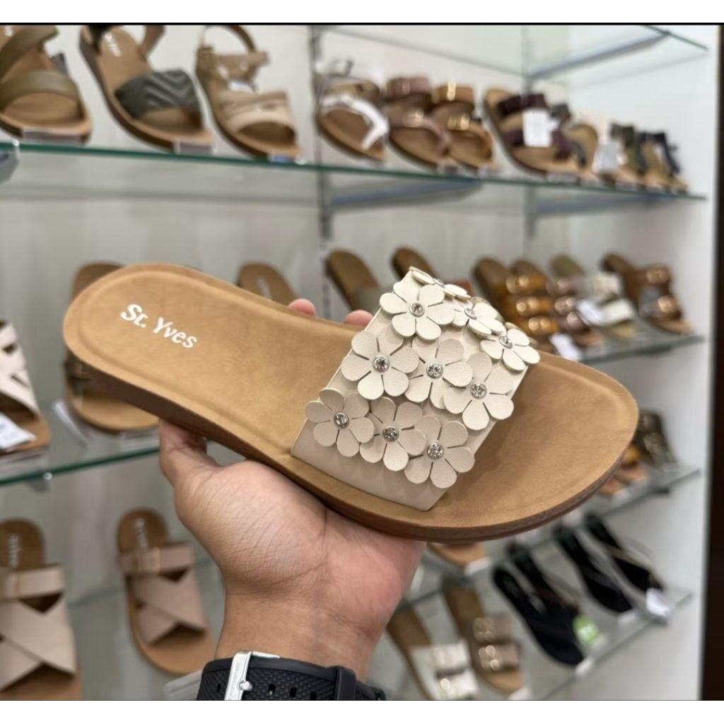 Sandal wanita st.yves flat super comfy | sandal st yves wanita enak dipakai |  sandal st.yves size 3