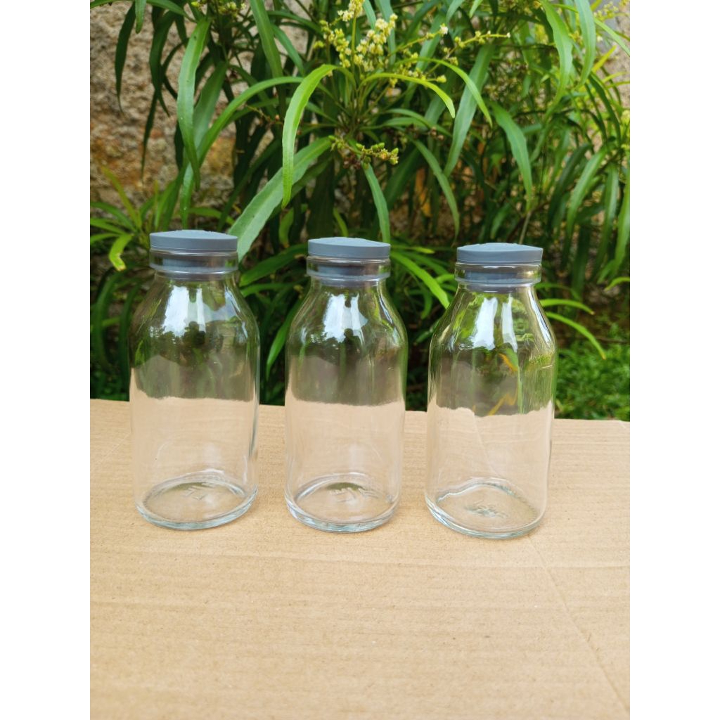 botol kaca asi 100ml / botol kaca 100 ml / botol asi 100ml / botol kaca asi 100ml tutup karet