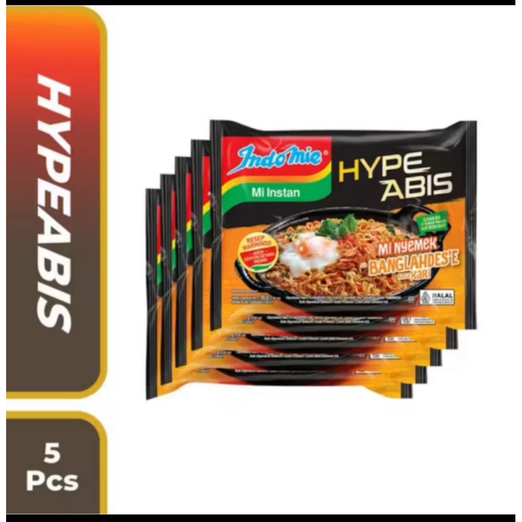 

Indomie Hype Abis Bangladesh Paket isi 5 Bungkus