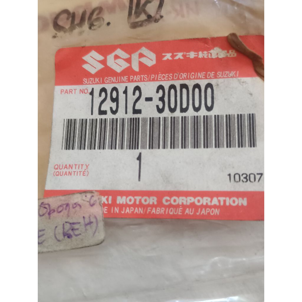 klep EX Suzuki shogun 110 original SGP kode part 12912-30D00