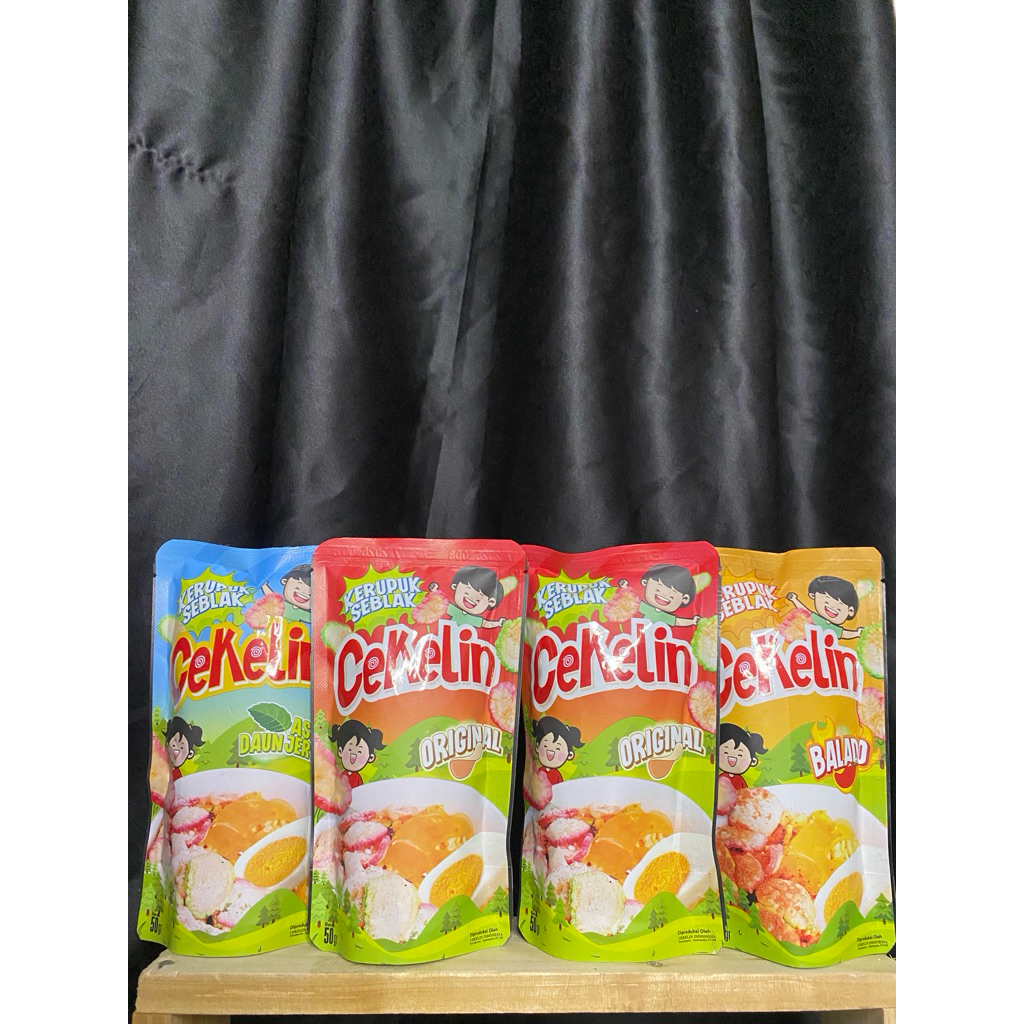 

Reseller resmi (Cekelin Kerupuk seblak isi 50g)