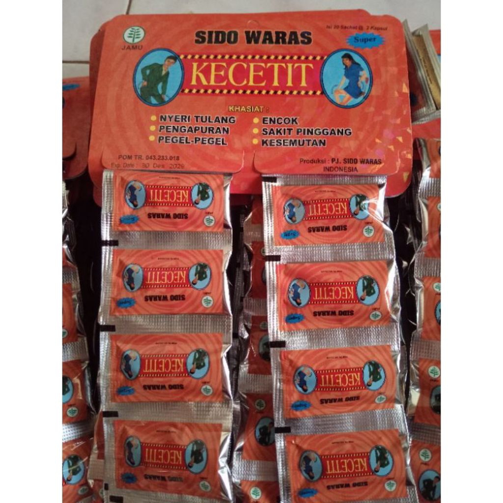 kapsul kecetit Sido waras original