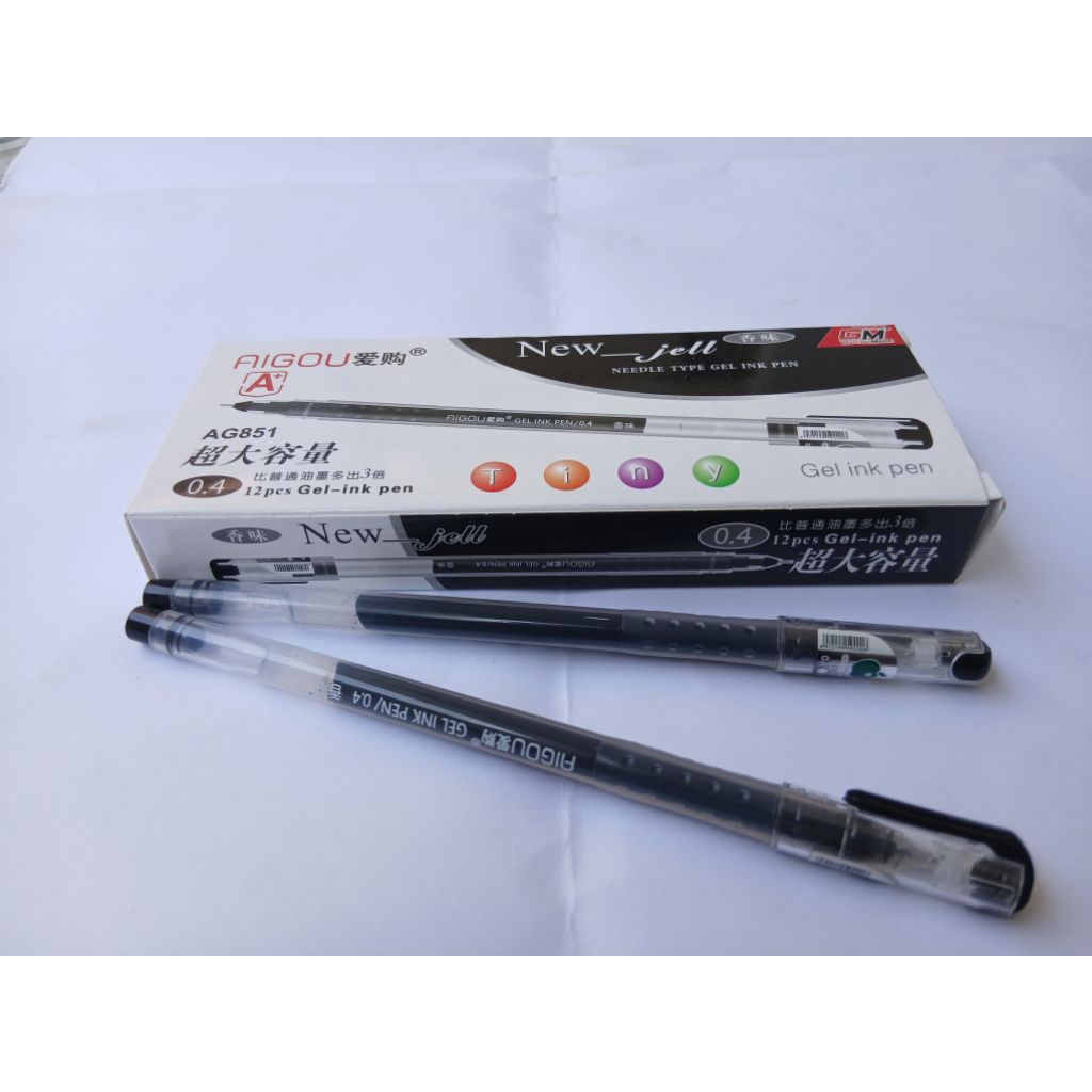 

Pulpen Apel New Gel Aigou 1 Pak Isi 12 Pcs