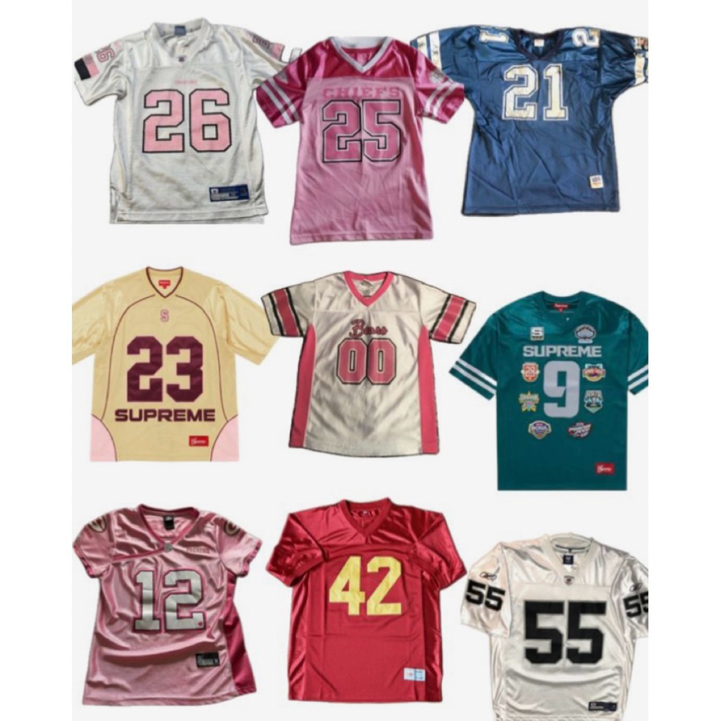 thrift jersey aestetic