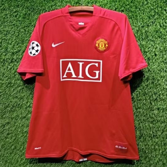 Jersey Manchester United Original 2007-2009 Home XL Ronaldo 7 UCL Version