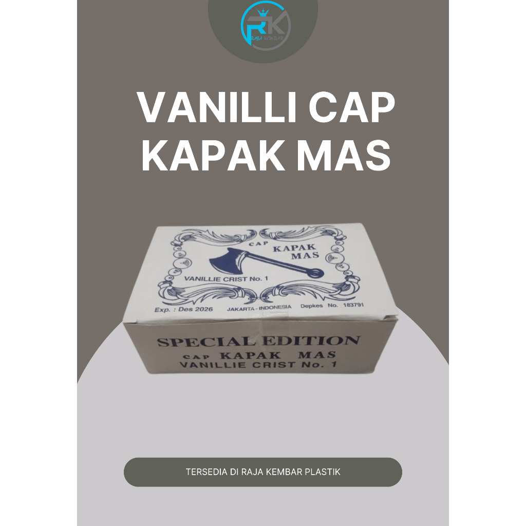 

Vanili Cap Kapak Mas - Mas 1 Box (100 Pcs) Recommended