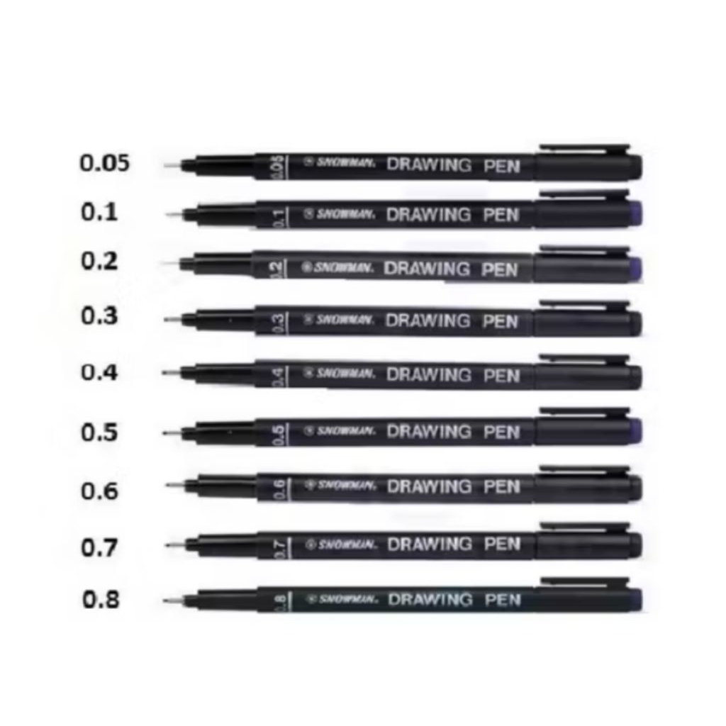 

Snowman Drawing Pen Spidol Drawing Pen Snowman 0.05 mm 1.0 mm
