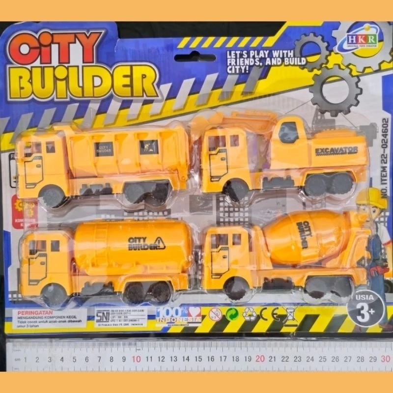Mainan mobil truck City Builder HKR 22-024602 Mainan Anak Mobil Eksavator Builder Toys mainan anak