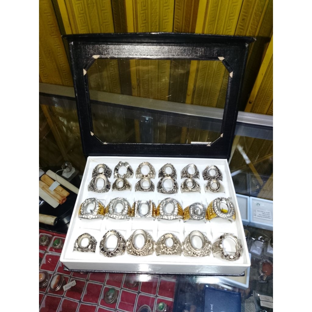 1PCS RING CINCIN ALFAKA PERAK BALI UKIRAN RANDOM