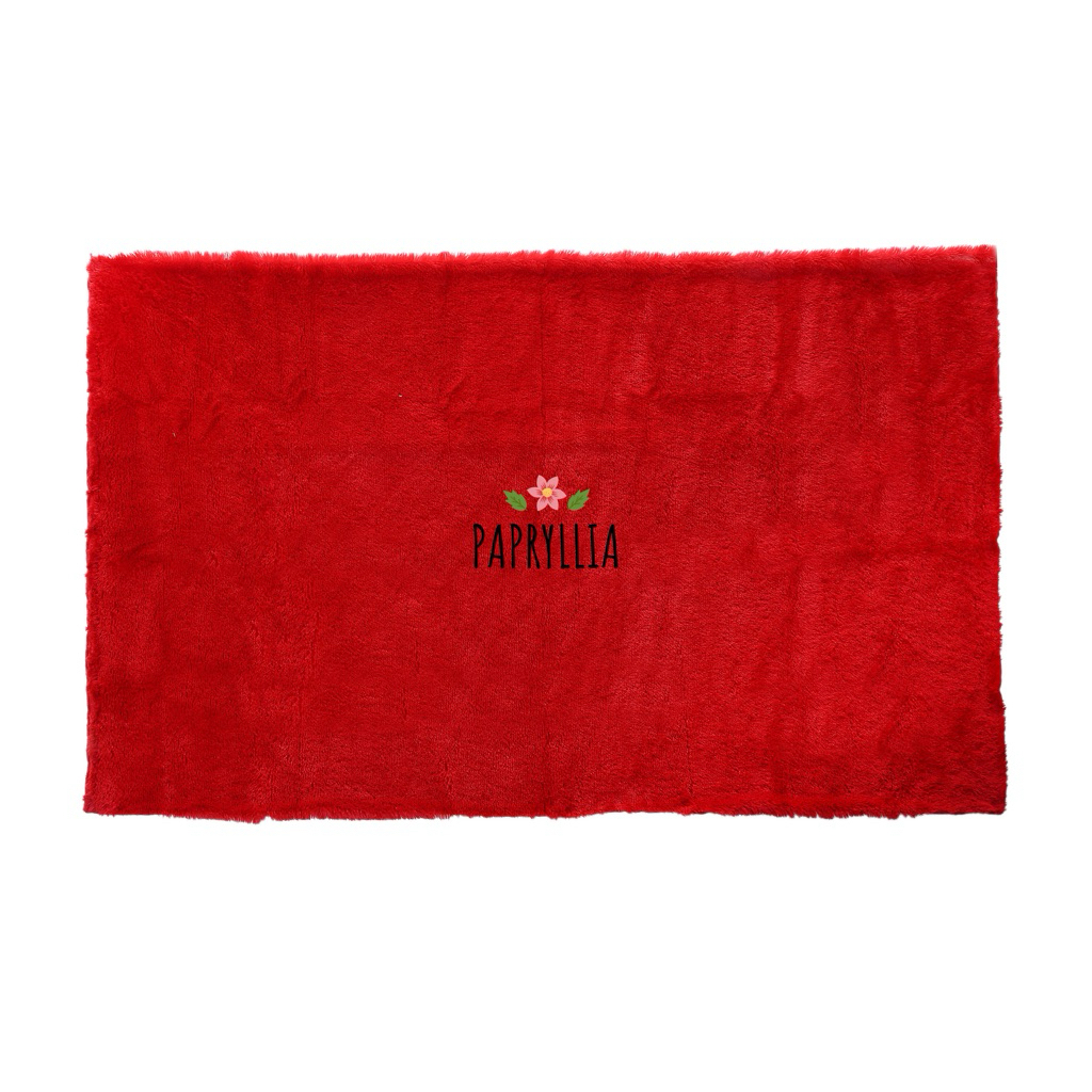 Kain Bulu Rasfur Lembut / Kain Bulu untuk Alas Foto Produk Online Shop / Background Foto (Merah)