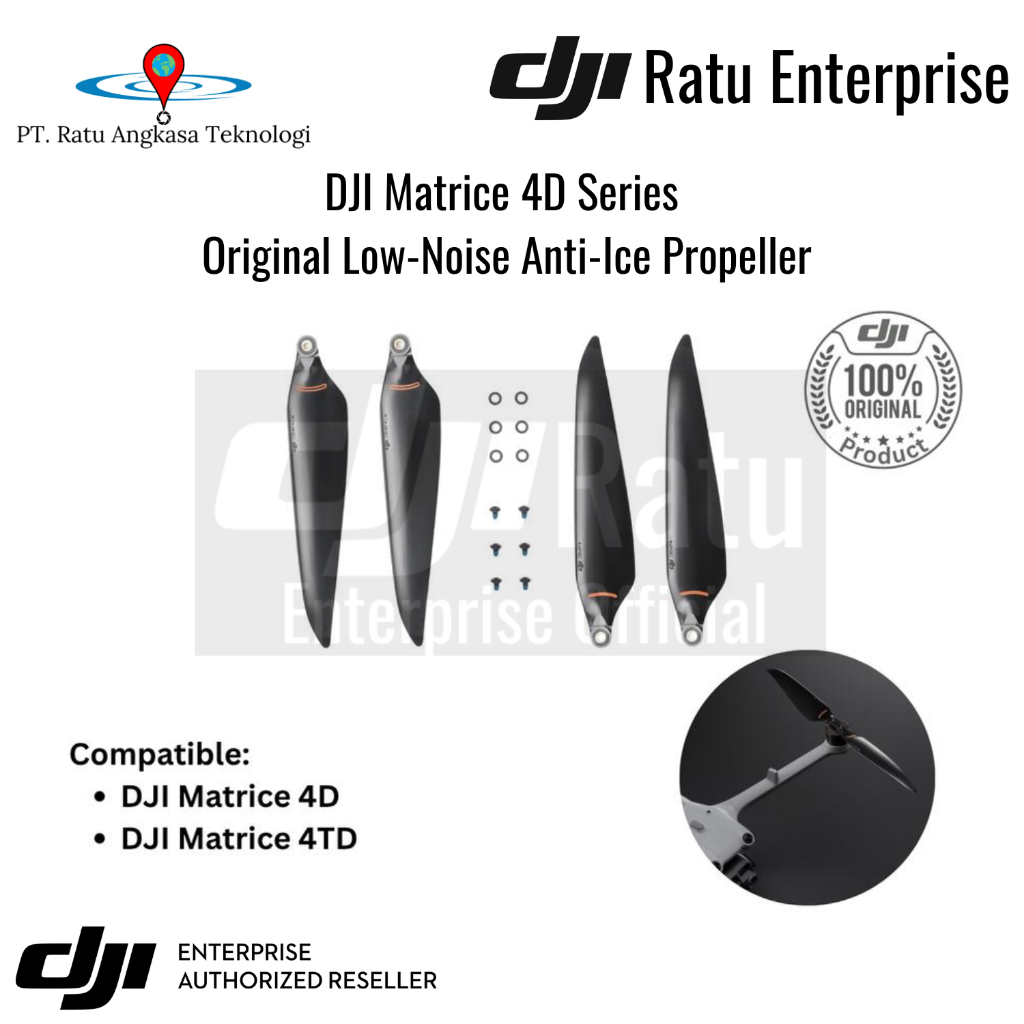Propeller Baling-Baling DJI Matrice 4D DJI Matrice 4TD Anti-Ice Low-Noise Propeller Original Drone D