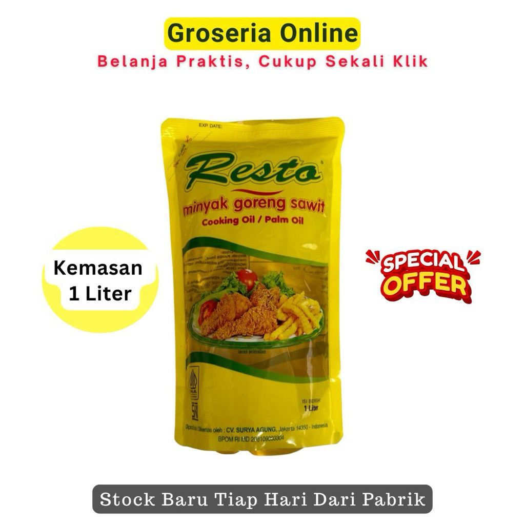 

Minyak Goreng Resto Kemasan 1 liter