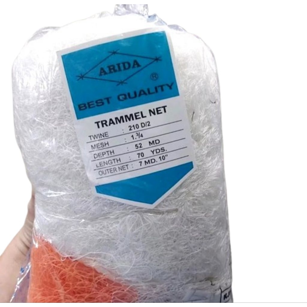 Jaring udang 3 lapis setengah jadi arida