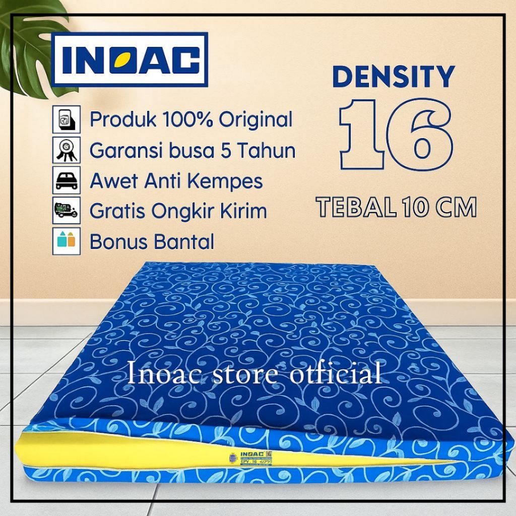 Kasur Busa Inoac Super Premium Tebal 10 Cm kasur busa inoac No 1,No 2,No 3,No 4,Single Garansi Busa 