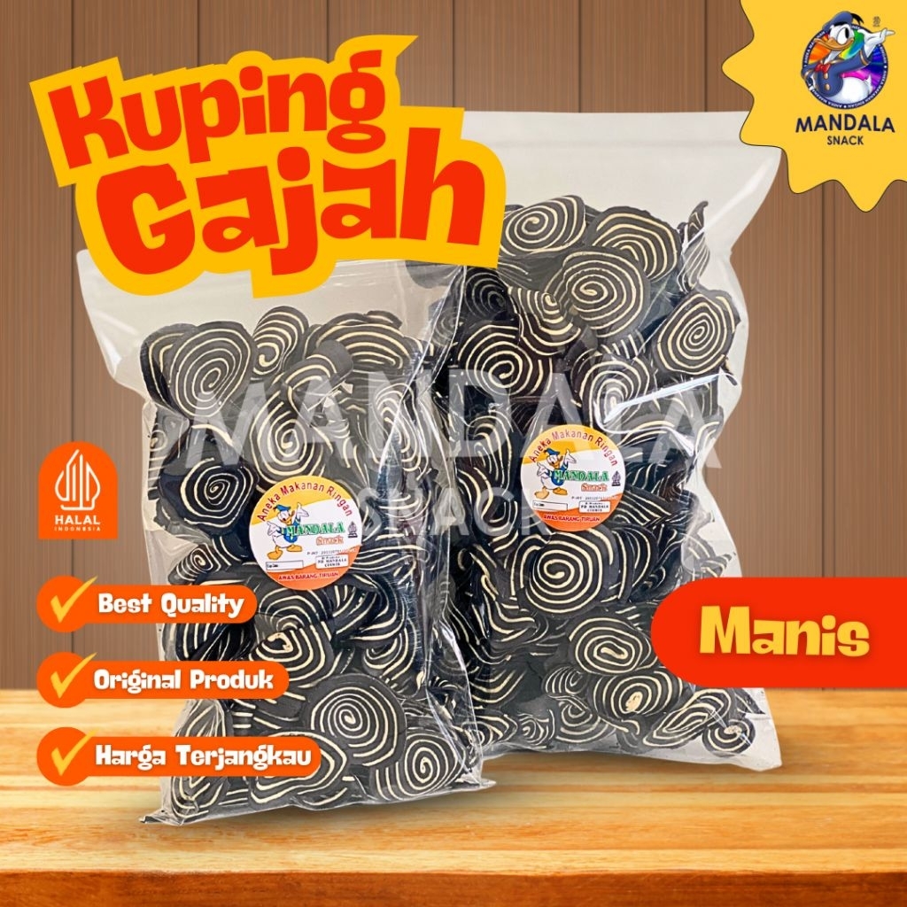 

KUPING GAJAH 500g/1Kg BY MANDALA SNACK