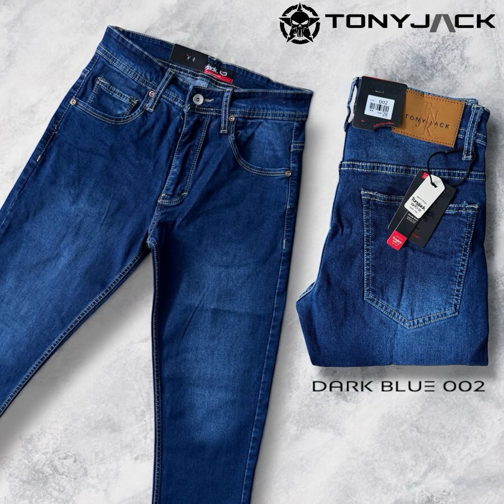 Celana Jeans Pria Original TONY JACK Soft Jeans Panjang Slimfit