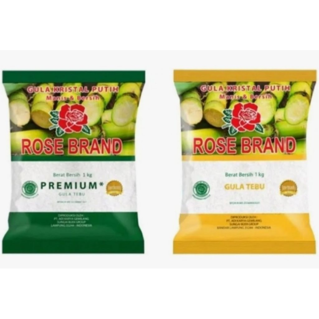 

Gula kristal putih Rose Brand 1kg (warna random)