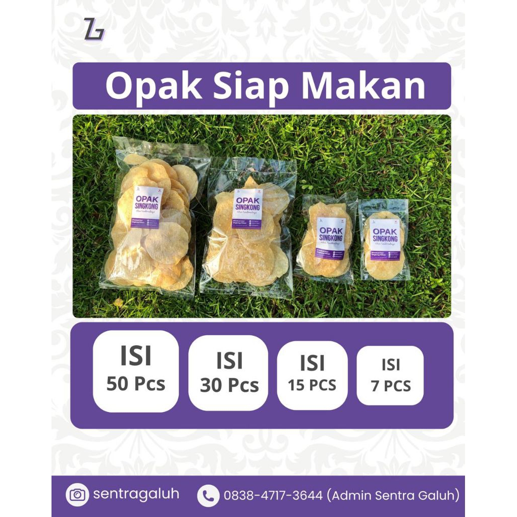 

opak singkong matang siap makan isi 30 keping