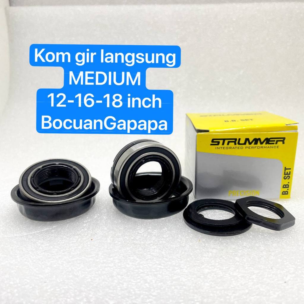 BB Bearing FULL STEEL BMX Medium 12 16 18 inch kom Gear STRUMMER Gir langsung