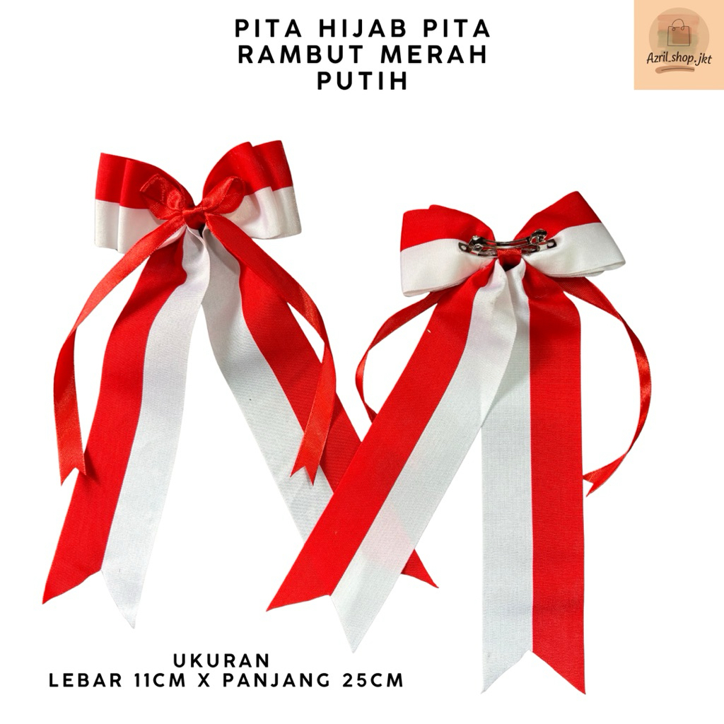 

Pita Hijab Pita Rambut Merah Putih Pita 17 Agustus Pita Lomba