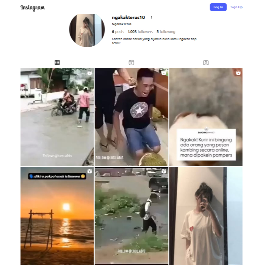 Jual Akun Instagram Memiliki 1K Followers Termurah