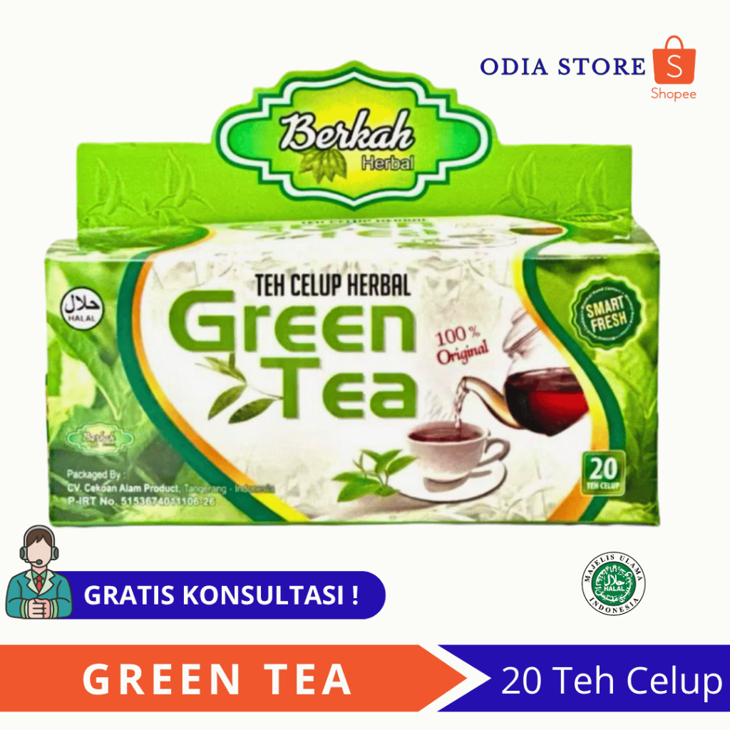 

Teh Celup Green Tea Berkah Herbal