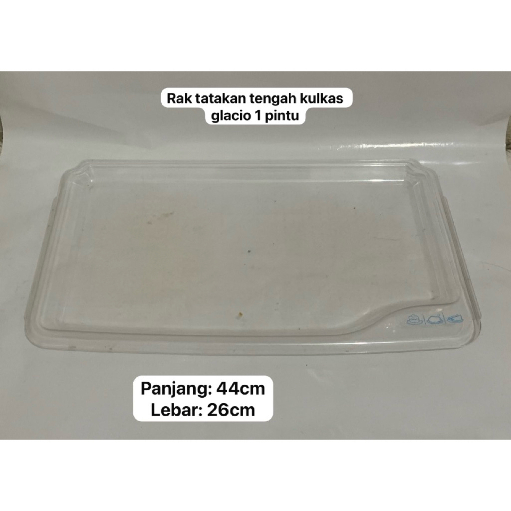 RAK TATAKAN TENGAH KULKAS 1 PINTU GLACIO SECOND ORIGINAL | RAK KULKAS GLACIO TOSHIBA | RAK KULKAS TE
