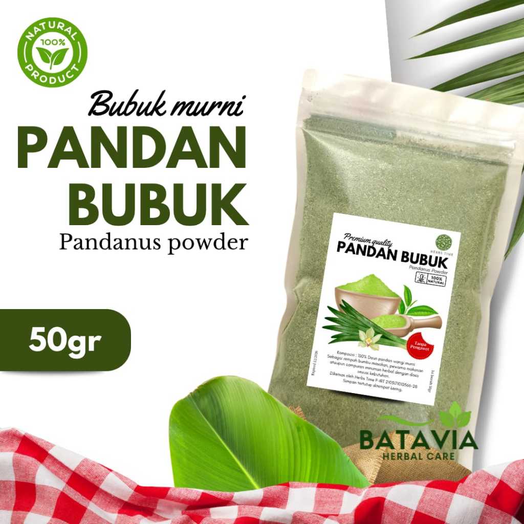 

Daun Pandan Bubuk Murni Herbal Pandan Wangi