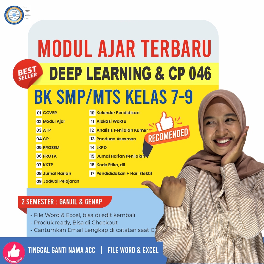 

PERANGKAT MODUL AJAR DEEP LEARNING MEPEL BK JENJANG SMP/MTS KELAS 7,8,9