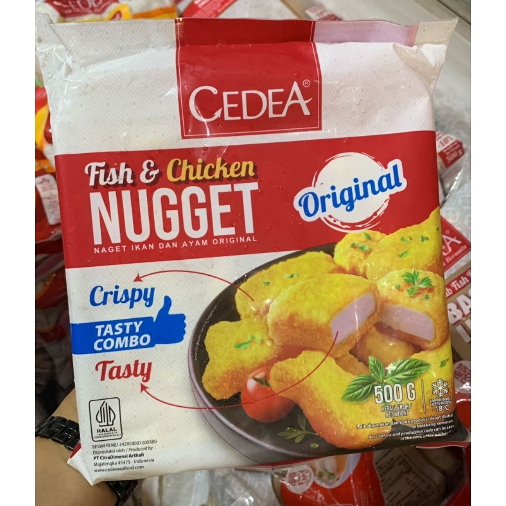 

CEDEA FISH & CHICKEN NUGGET TASTY COMBO ORIGINAL 500 GR