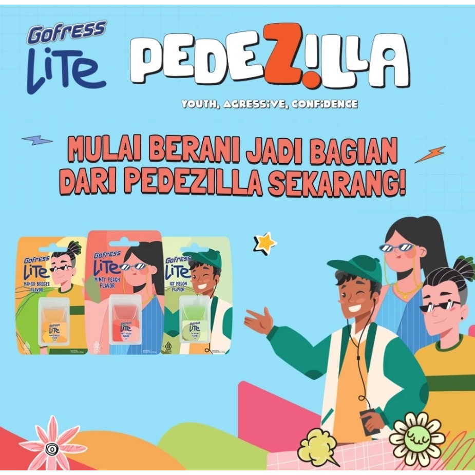 

Gofress Lite Rasa Mango Breeze / Icy Melon / Minty Peach Isi 24's @50mg