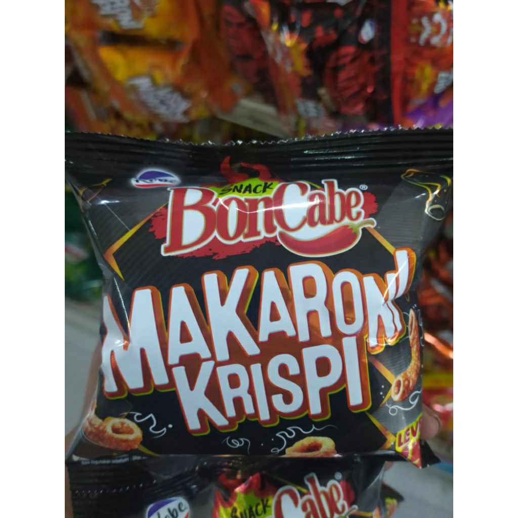 

Boncabe makaroni krispi level 15 pedas/ boncabe makaroni 1x10pcs 20gr