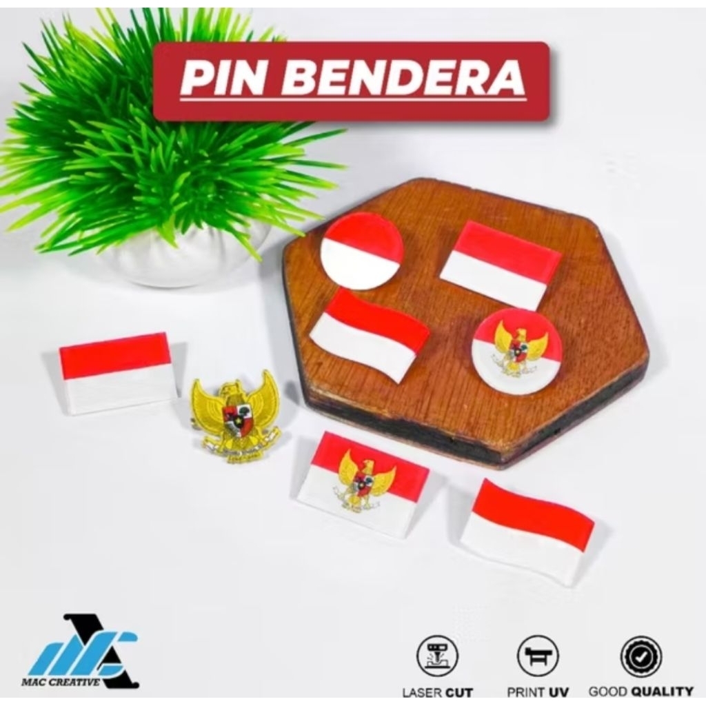 Pin Bros Pin Bendera Indonesia Pin Garuda Indonesia Pin Garuda