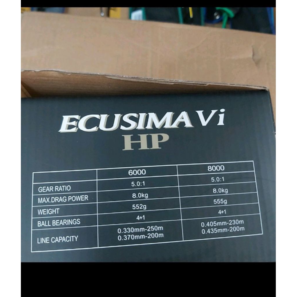 reel pancing ryobi ecusima vi hp pilihan 6000 8000