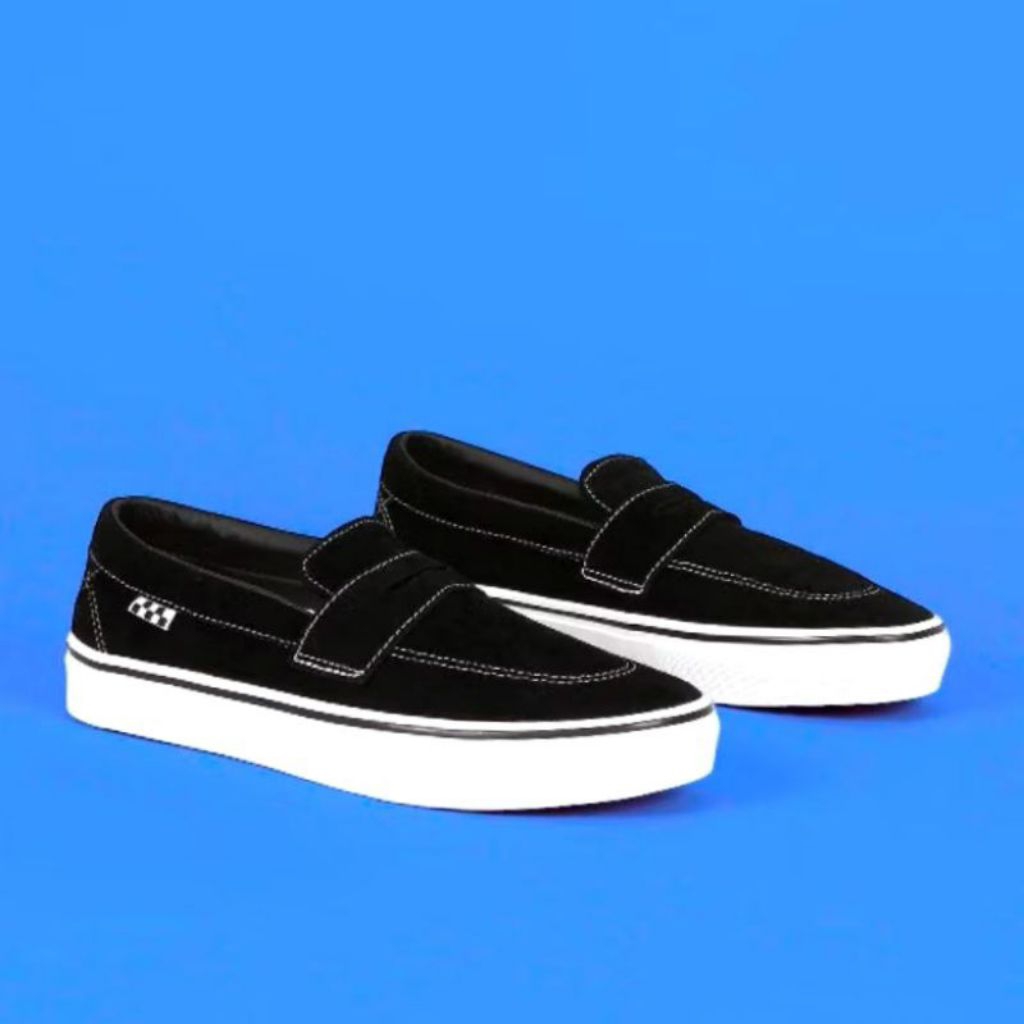 VANS SKATE SLIP ON STYLE 53 BLACK/WHITE ORIGINAL 100%