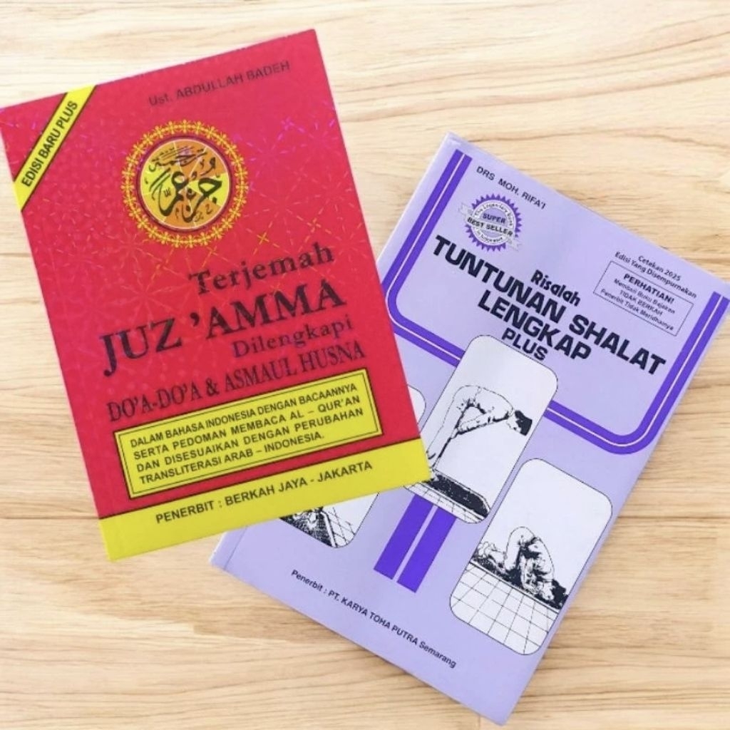 Paket 2 Buku belajar juz amma dan tuntutan sholat