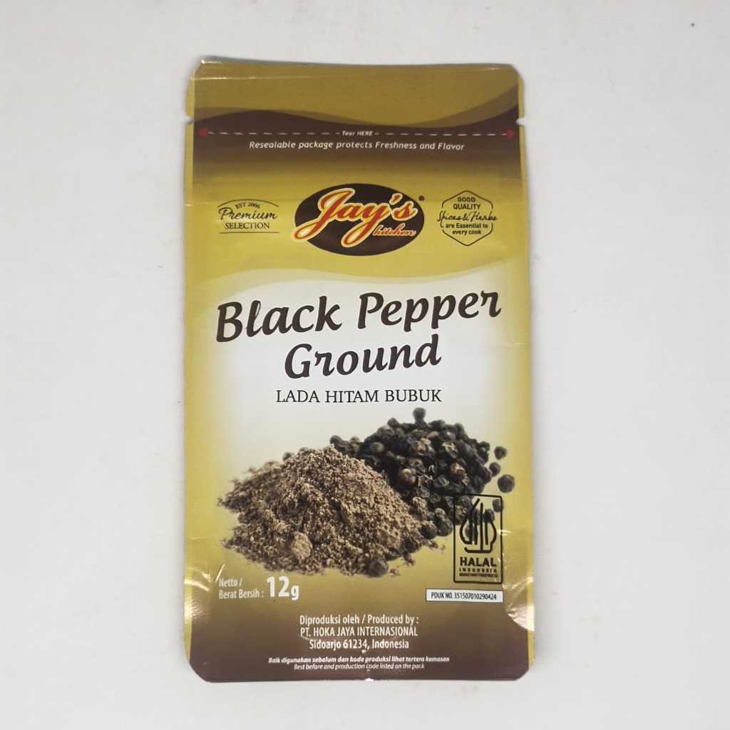 

JAYS BLACK PEPPER GROUND 12GR