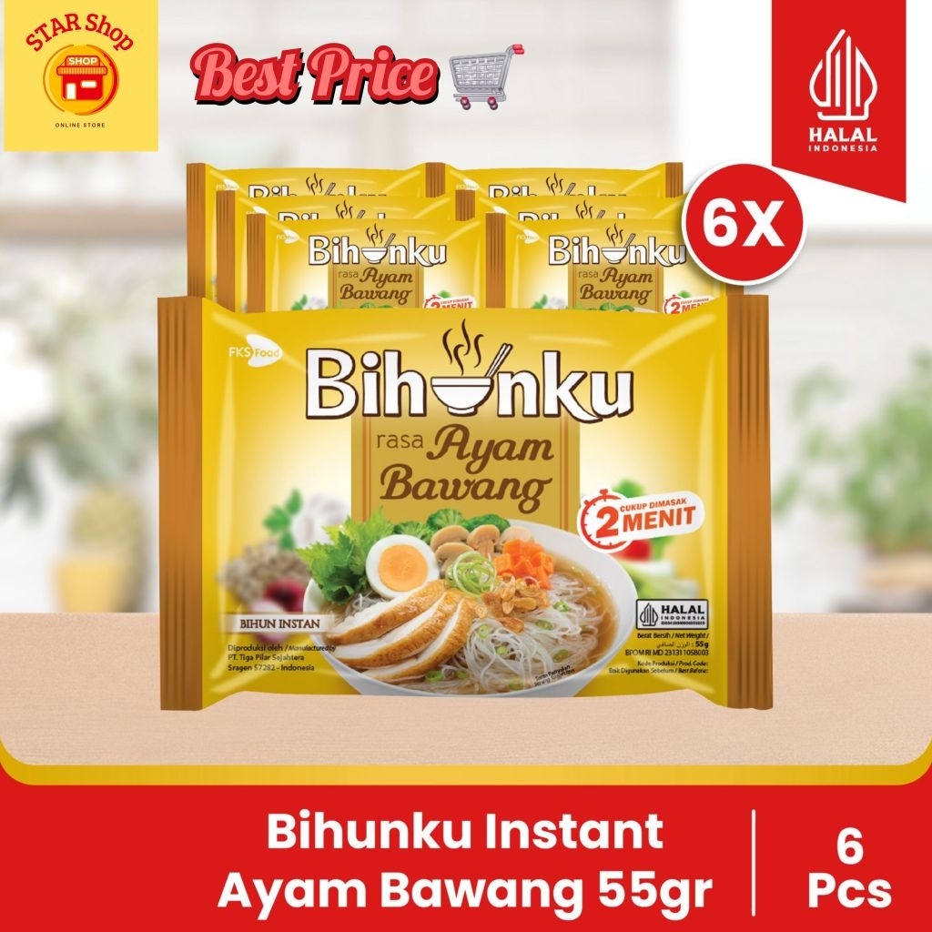 

Paket Bundling - Bihunku Instan - Ayam Bawang - 55gr - 6pcs