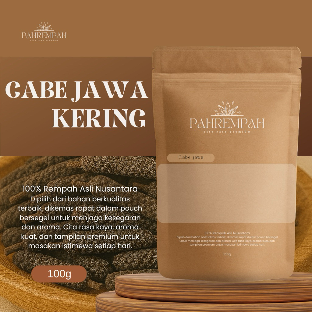

PAHREMPAH – Cabe Jawa Kering Utuh Kualitas Premium Rempah Alami Tanpa Campuran