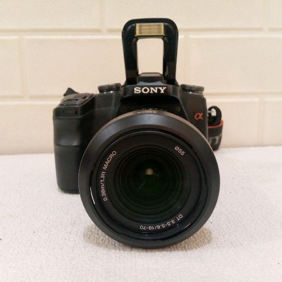 Sony DSLR A100 lensa 18-70mm kamera second Camera
