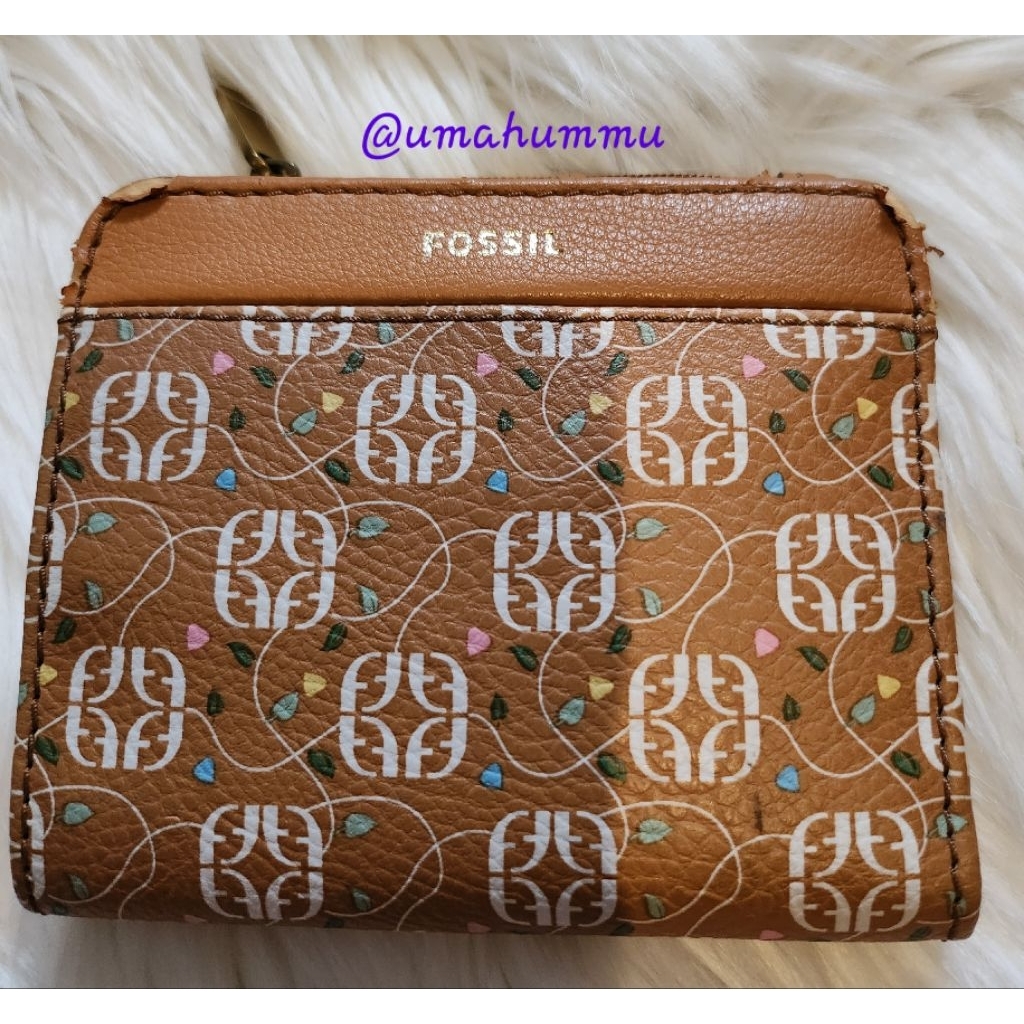 preloved dompet kecil F O S S I L Jori Bifold Floral