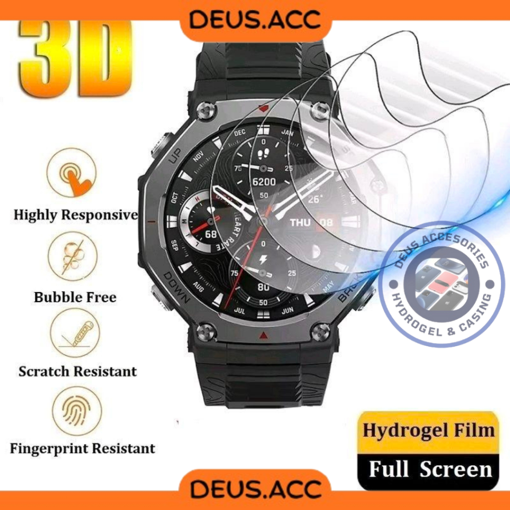 Amazfit T-Rex / T-Rex Pro / T-Rex 2 / T-Rex 3 Hydrogel Screen Protector