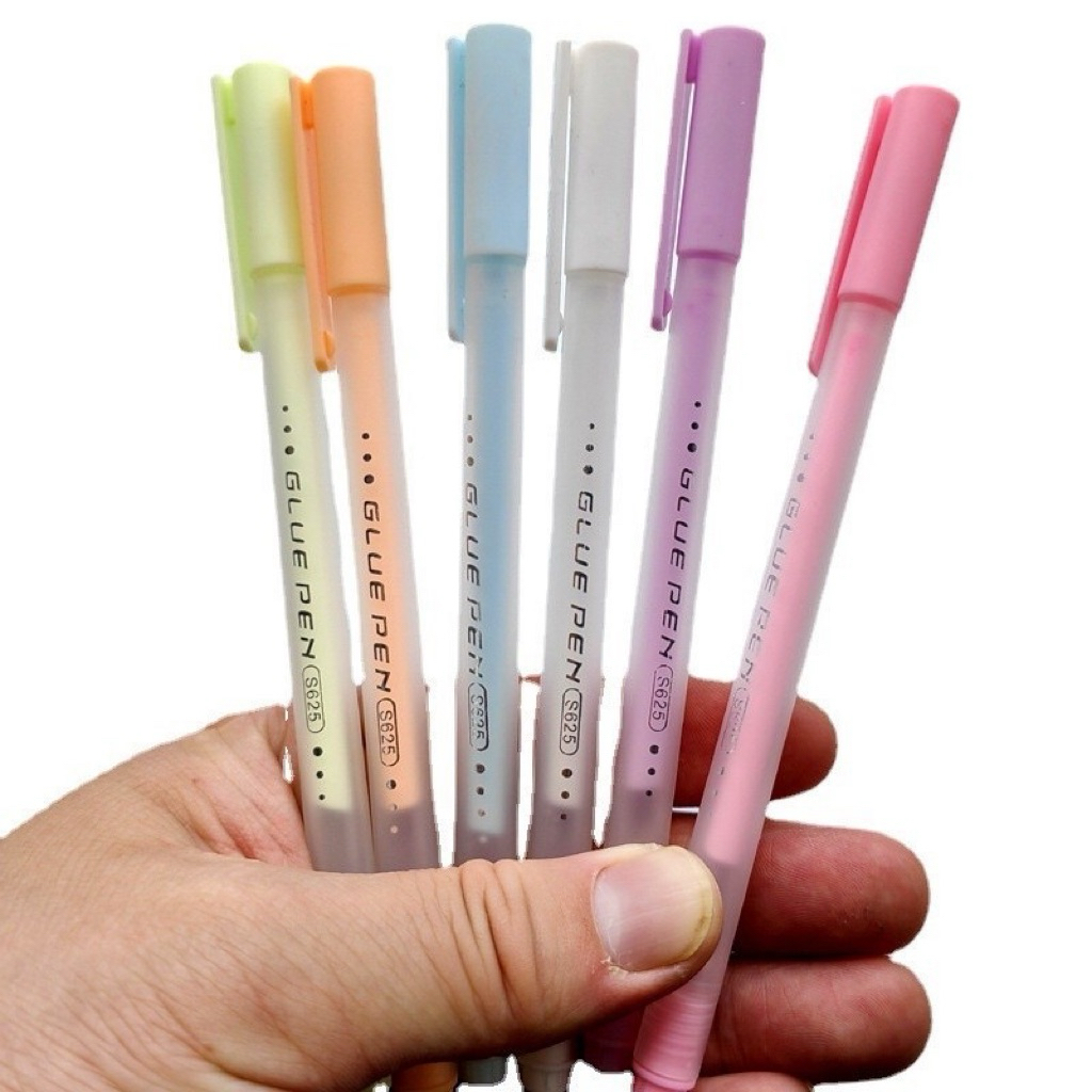 

Lem bentuk Pen Kertas Cepat Kering Lem Cair Anti Bocor Bentuk Pena Glue Pen Stiker Scrapbook Diy