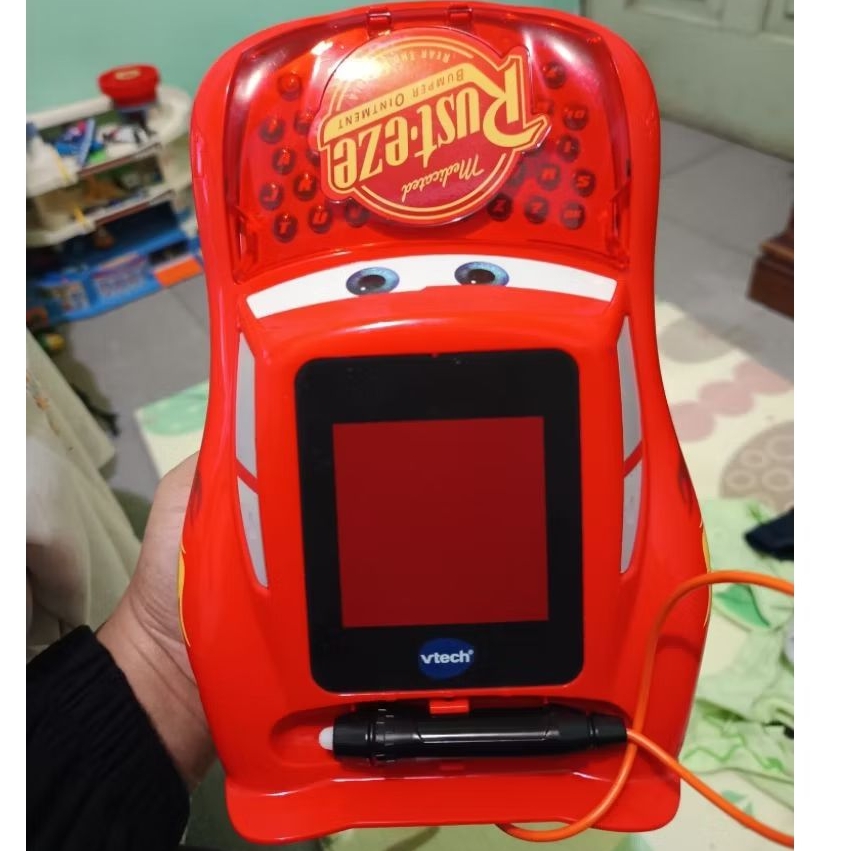 Vtech Race and Trace Lightning McQueen Cars mr. pencil Germany Disney, mainan tablet komputer anak V
