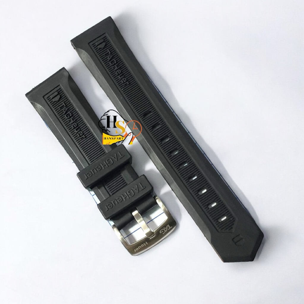 Strap jam Taghuer karet 20mm 22mm Strap jam tangan taghuer karet