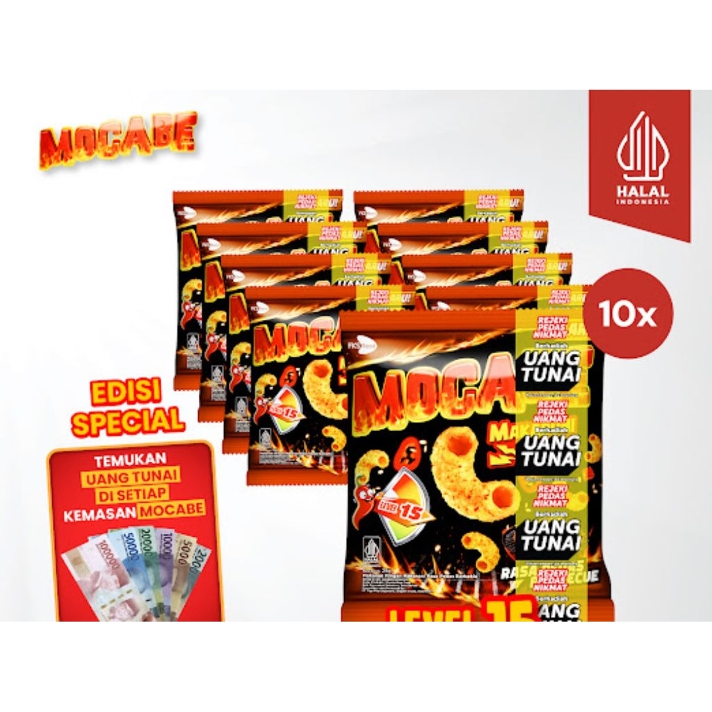 

Mocabe - Barbecue - Small Pack - 1 renceng (10 pcs ) - 24gr