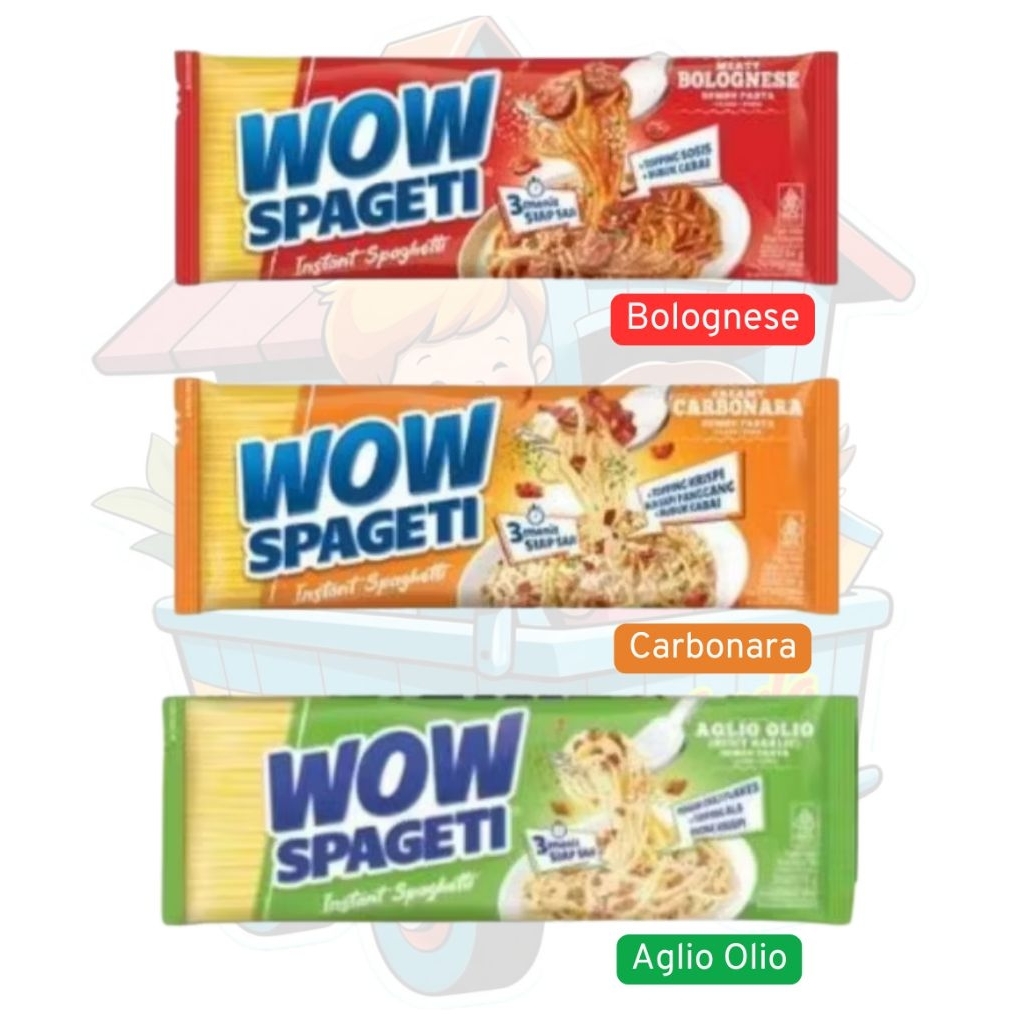 

WOW SPAGETTI INSTAN | PASTA SPAGETI PER DOS ISI 40 PCS