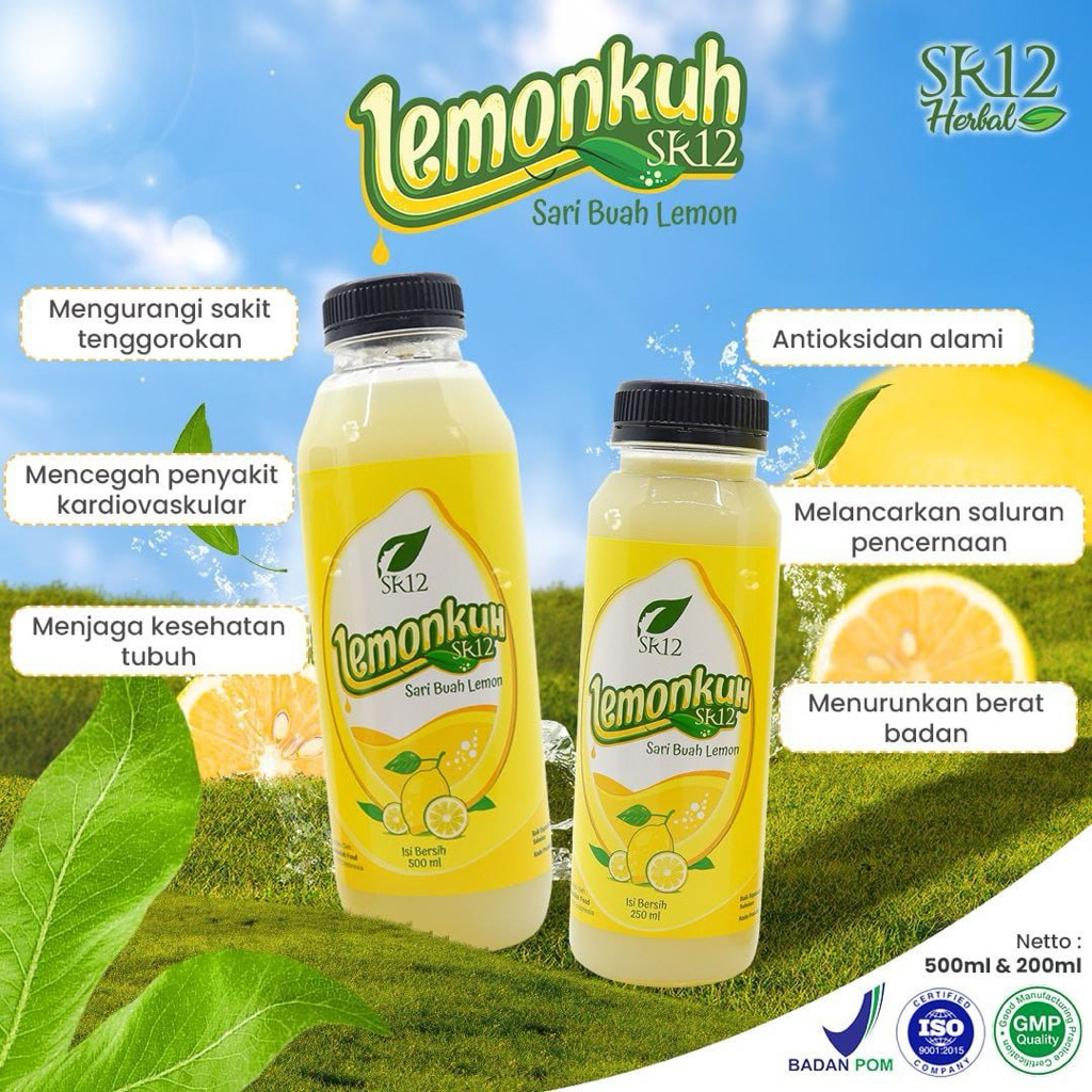 

LEMONKUH SR12 SARI BUAH LEMON ASLI