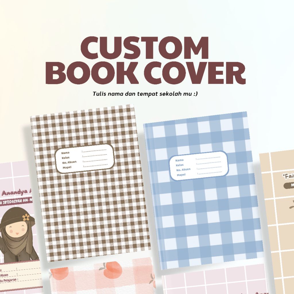 

LitLeaf Sampul Buku Tulis #bookcover - Uk A5/B5 - Book Cover Korean Style